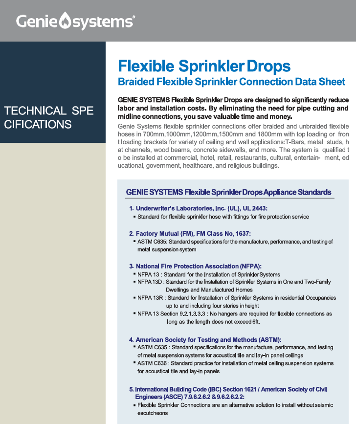 TECHNICAL DATASHEET (FLEXIBLE DROPS)